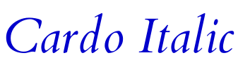 Cardo Italic フォント